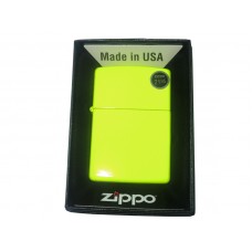 Zippo Lighter Reg. Neon Yellow