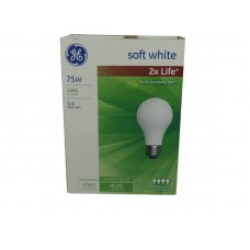  GE Light Bulb 4 Pcs 75 W