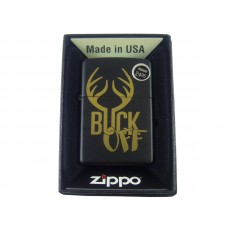 Zippo Lighter Buck Off laser Design