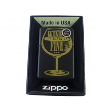 Zippo Lighter Wine's Fine Design