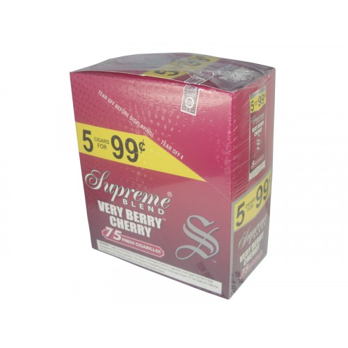 Supreme Cigarillos Blend Very Berry Cherry 5/0.99¢