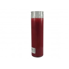 Glass Prayer Candle Plain red