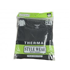 T-Shirt Thermal Black 2XL