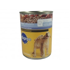 Pedigree Chopped Ground Dinner Wet Dog Food With Beef, Bacon & Cheese