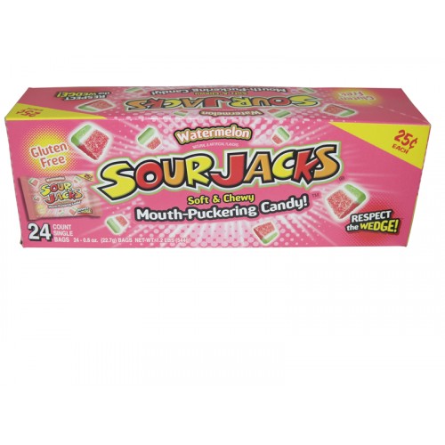 Sour Jacks Watermelon Soft & Chew Candy .25 Cent Each
