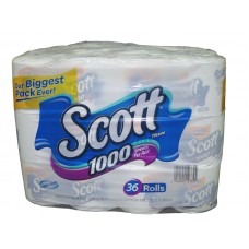 Scott Bathroom Tissue Single 1000