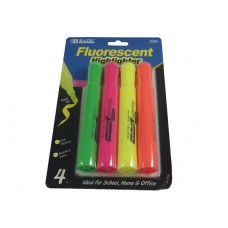 Bazic Fluorescent Highlighters 3 Pack