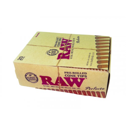 Raw Pre-Rolled Perfecto Cone Tips 20 CT.
