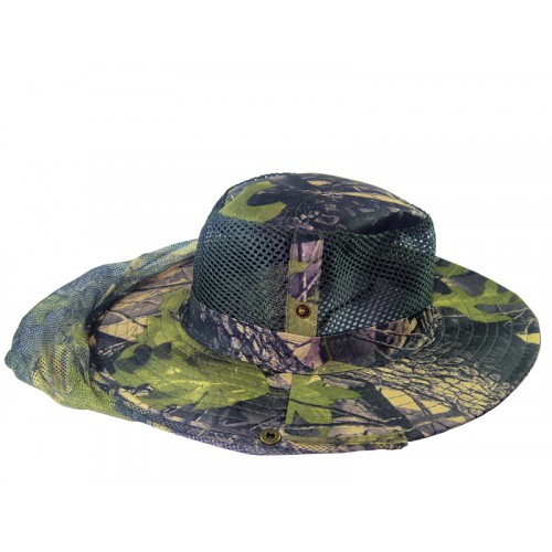 Hat With Back Cover Camouflage