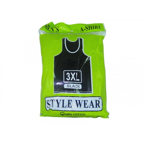 Style Wear A-Shirt Black 3XL