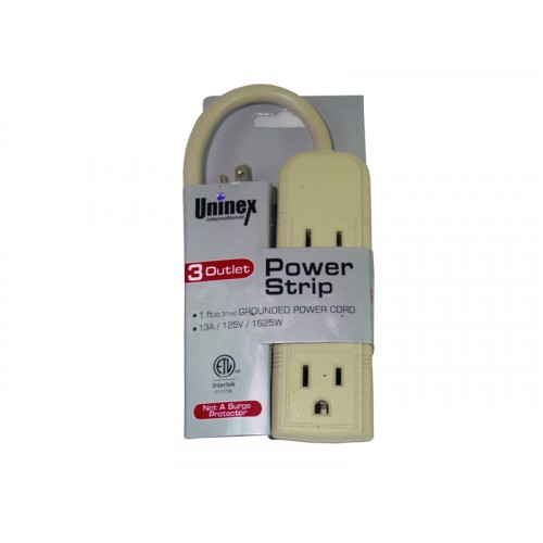 Power Strip 3 Outlets