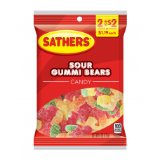Sathers 2/$2 Sour Gummi Bears