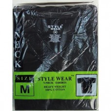 Style Wear VNeck T-Shirt Black M